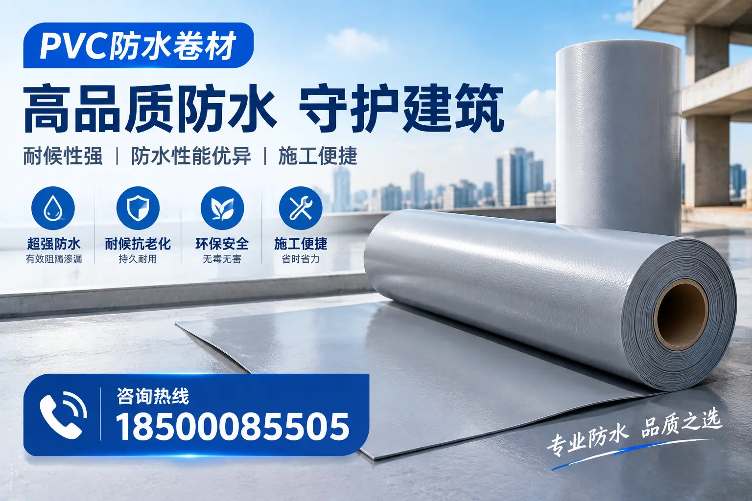 PVC防水卷材的防水效果评测，适合南平的科学依据
