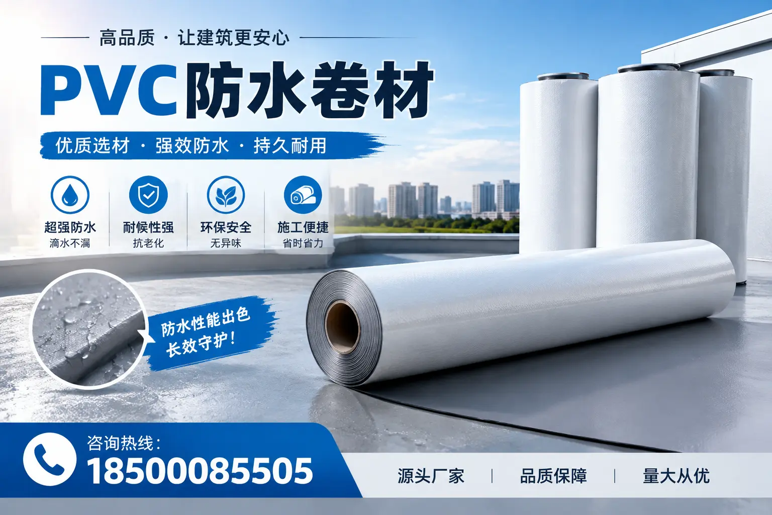 PVC防水卷材施工过程详解,确保在南平顺利完成项目